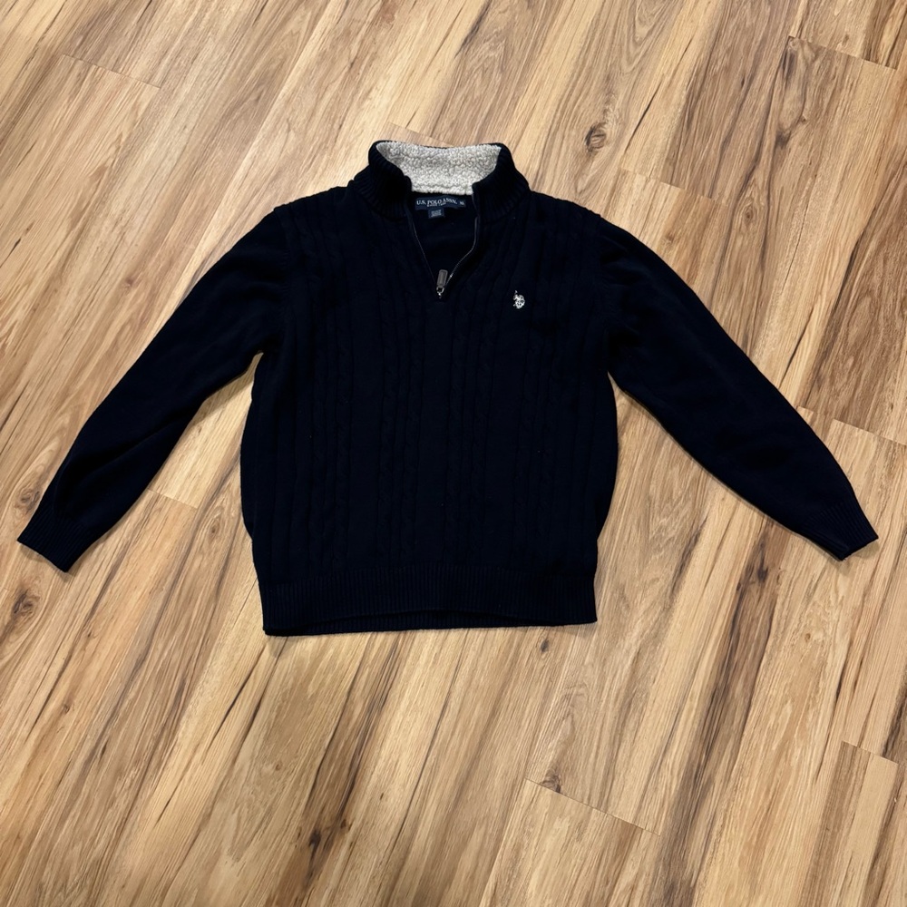 U.S. Polo Assn. Men's Navy Zip-Up Sweater